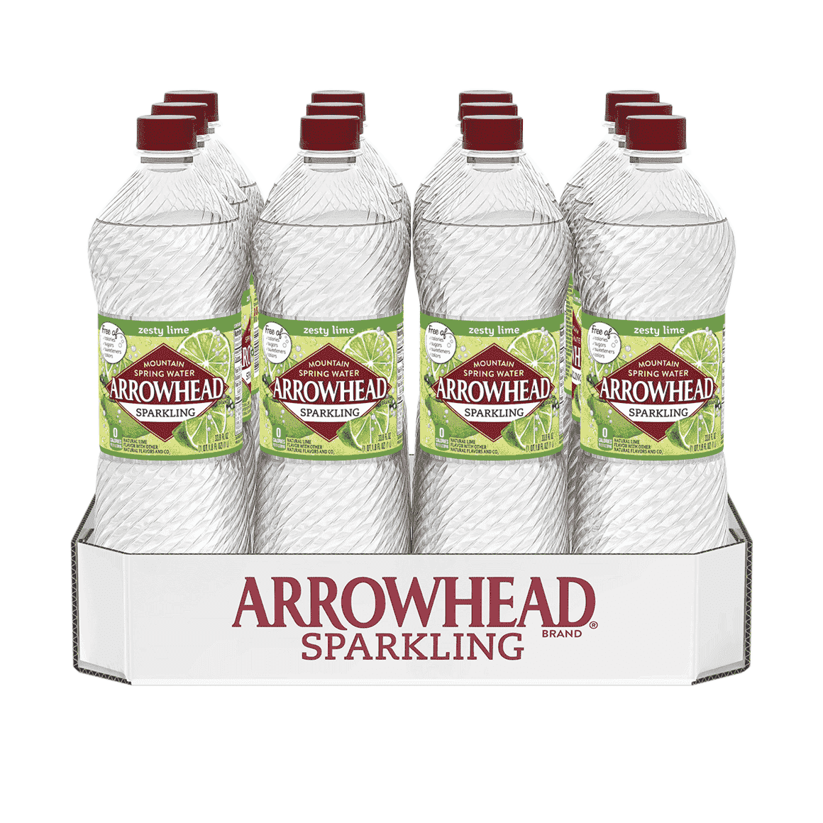 Arrowhead® Brand Sparkling 100% Mountain Spring Water - Zesty Lime Image2