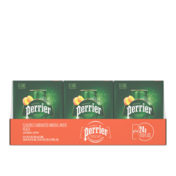 Perrier® Peach Flavored Sparkling Water 11.15 Fl Oz Sleek Cans (24 Pack)