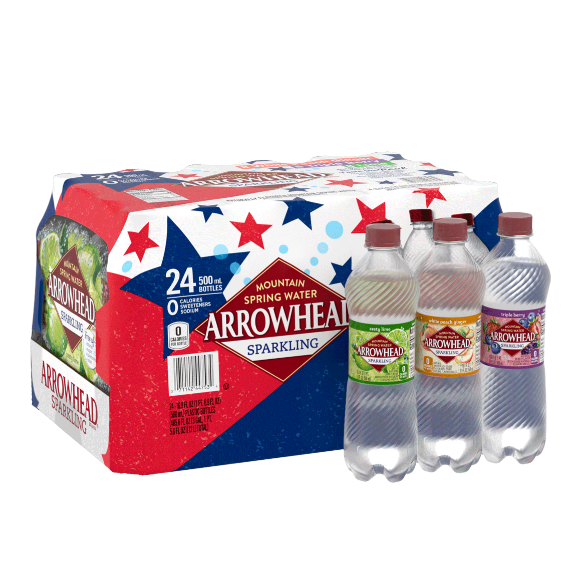 Arrowhead® Brand Sparkling 100% Mountain Spring Water - Rainbow Flavored Variety Pack