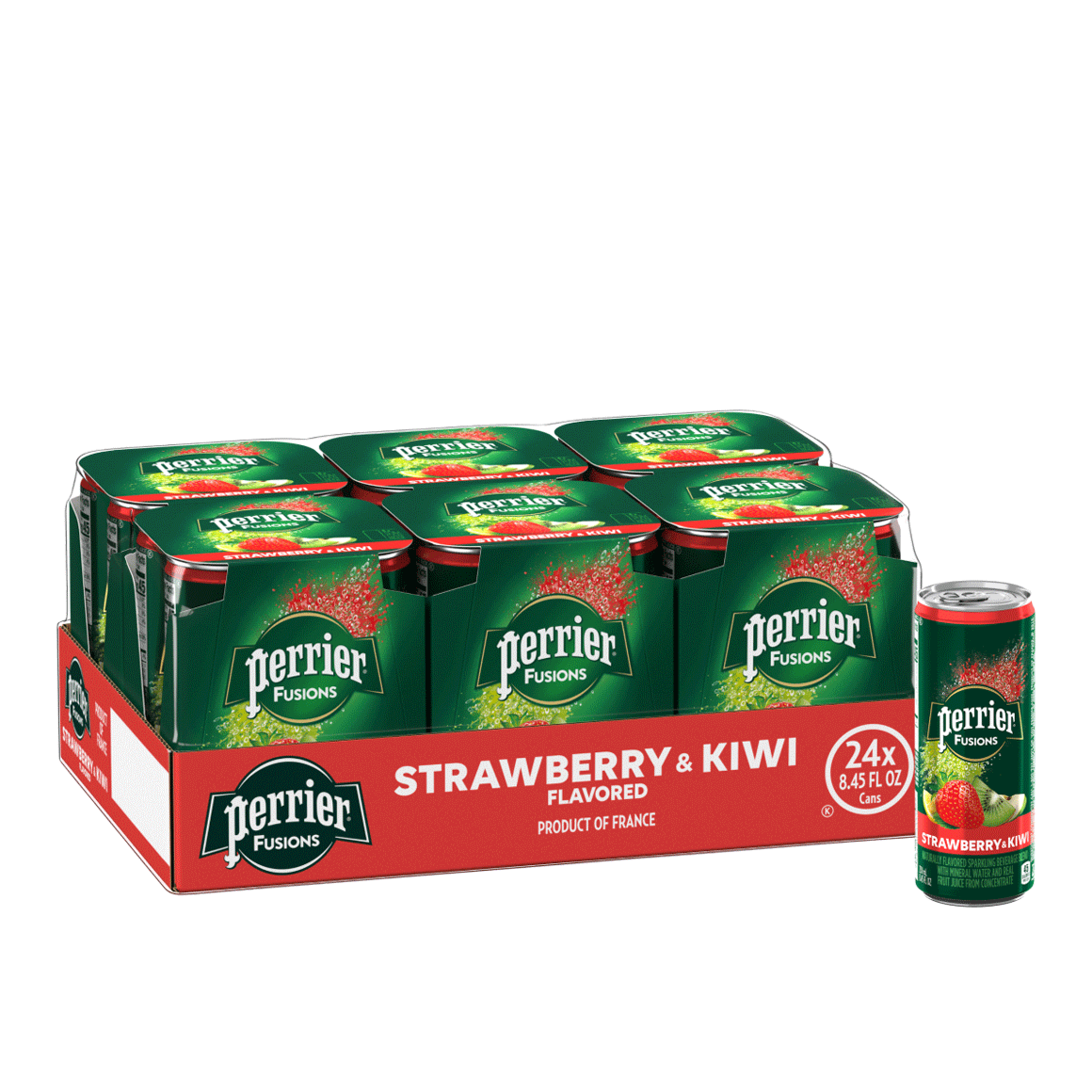 Perrier® Fusions Carbonated Mineral Water - Strawberry & Kiwi