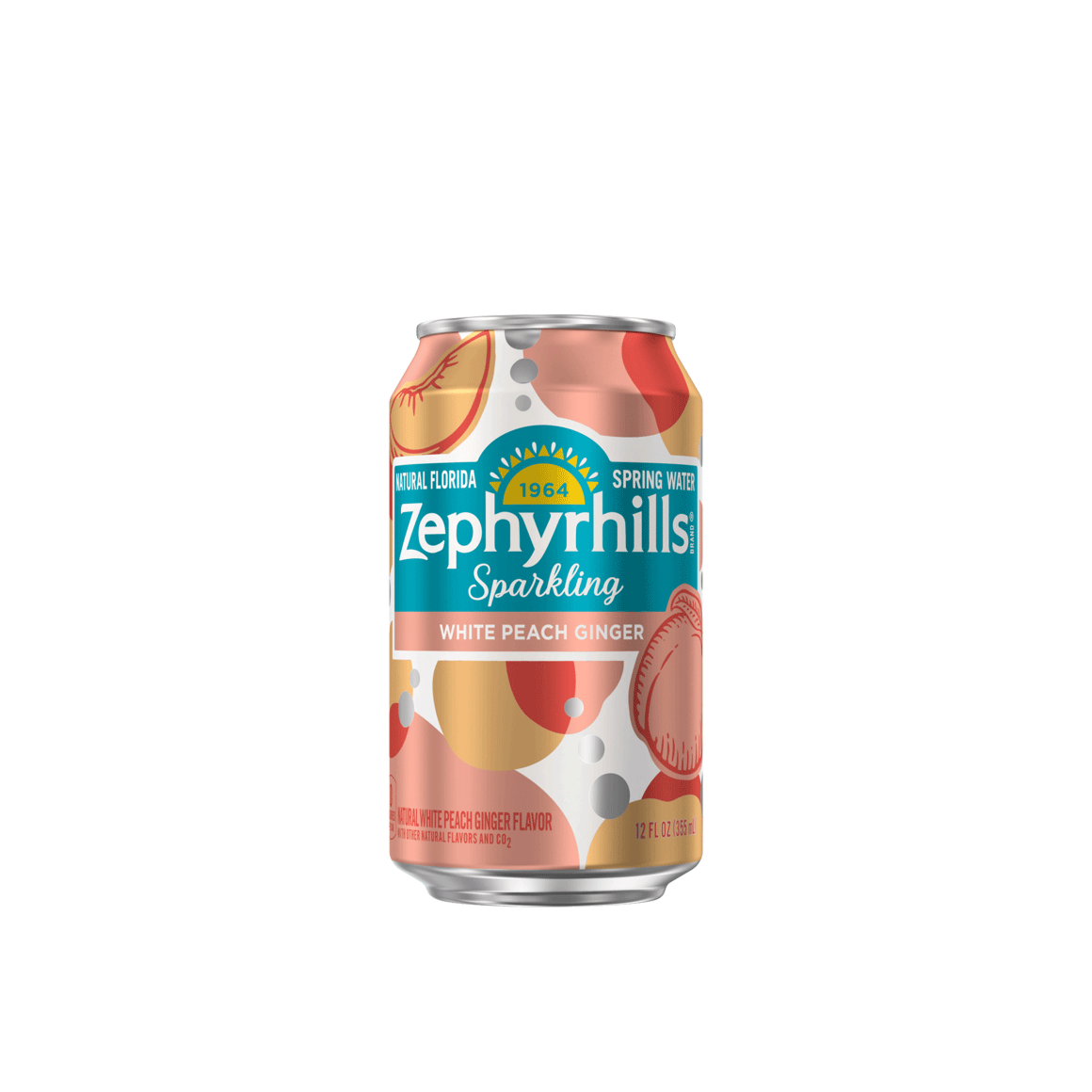 Zephyrhills® White Peach Ginger Sparkling Water Image2