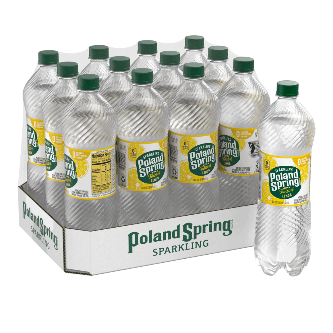 Poland Spring® Lively Lemon Sparkling Water