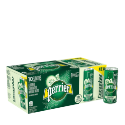 Perrier® Sparkling Carbonated Mineral Water Slim Cans - Cucumber Lime Perrier® Sparkling Carbonated Mineral Water Slim Cans - Cucumber Lime
