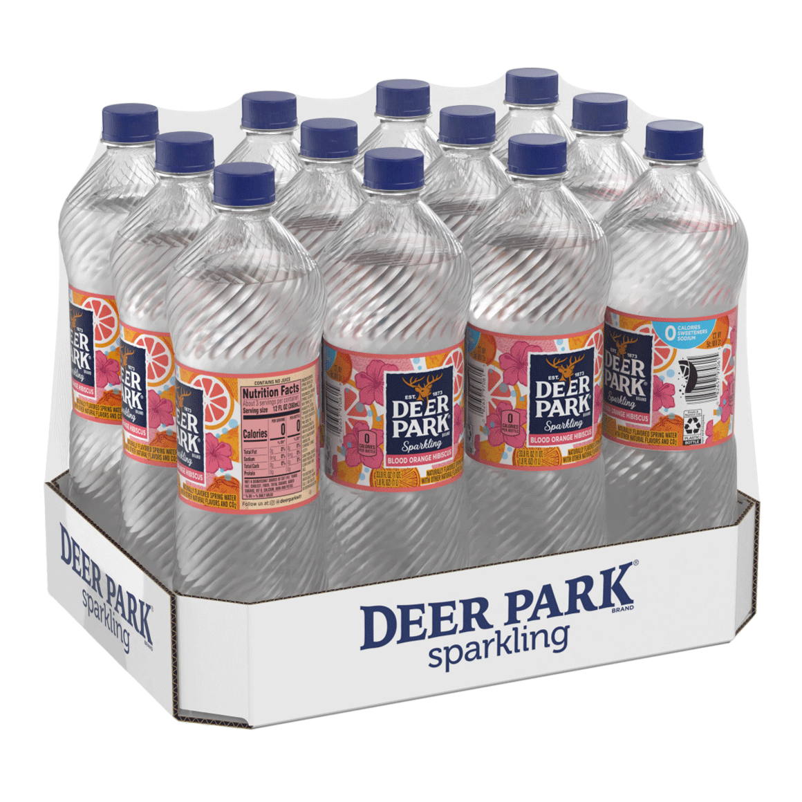 Deer Park® Blood Orange Sparkling Water | 1 Liter 12-Pack ...