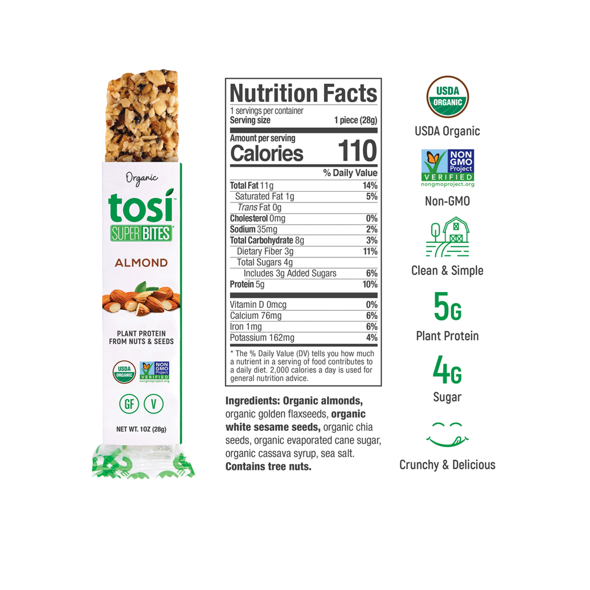 Tosi® Organic SuperBites - Almond and Cashew Image3