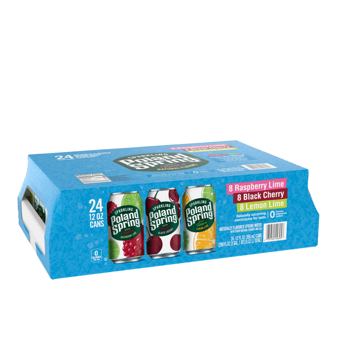 Poland Spring® Rainbow Flavored Sparkling Water Variety Pack Image1