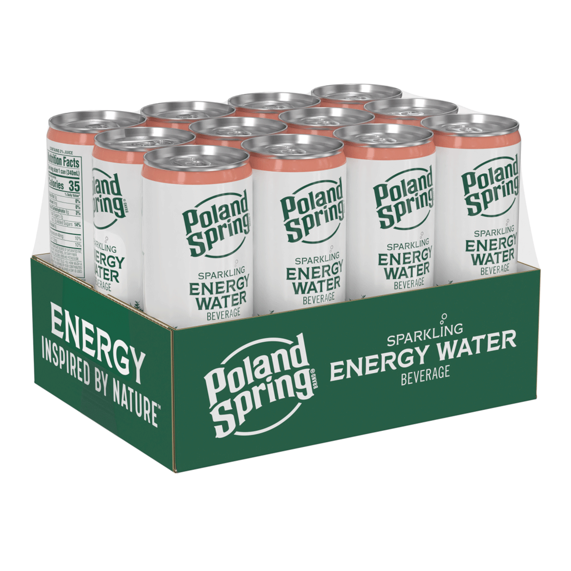 Poland Spring® Sparkling Energy - White Peach Image2