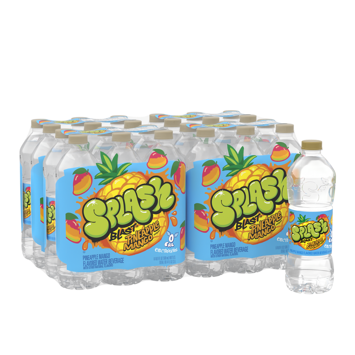 Splash Blast™ Pineapple Mango Flavored Water 16 ounce 24Pack