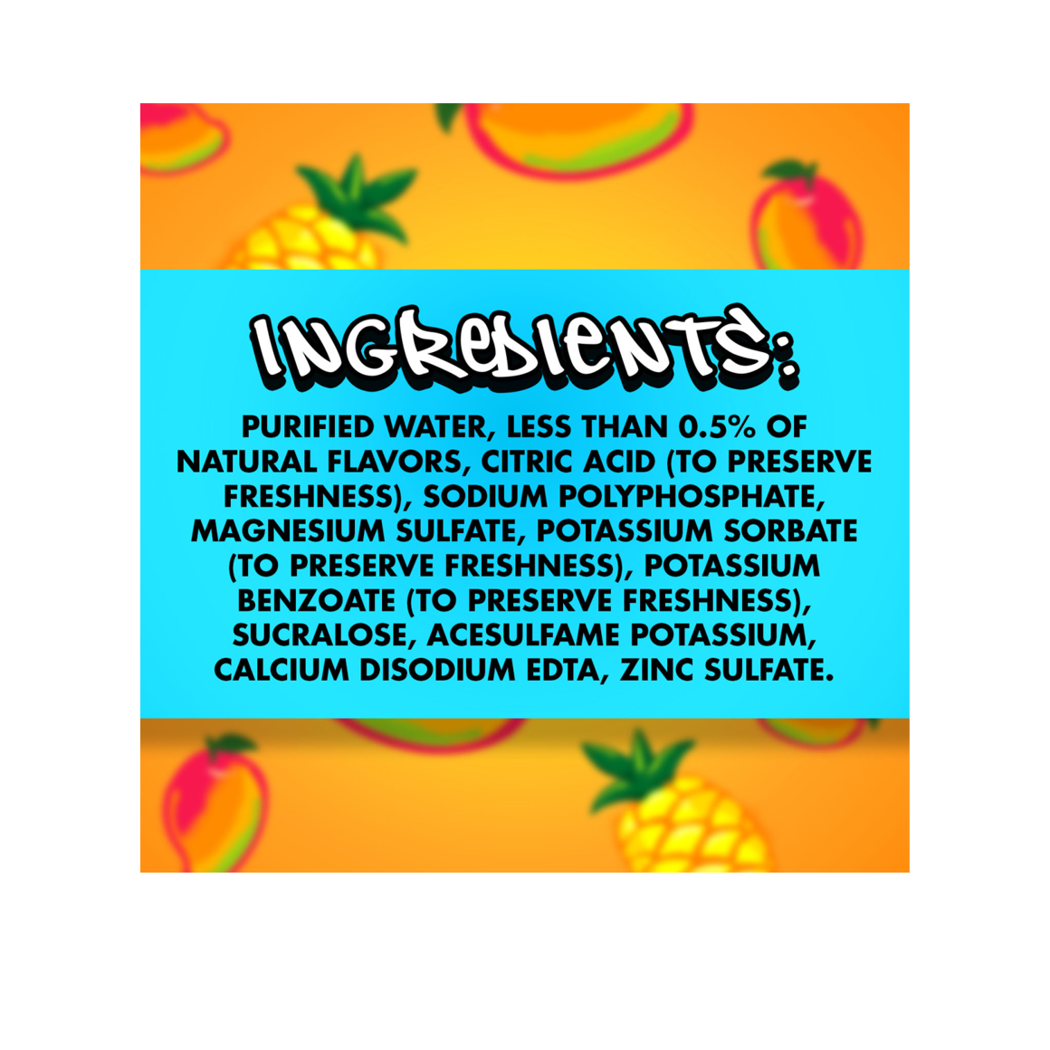 Splash Blast™ Pineapple Mango Flavored Water 16 ounce 24Pack