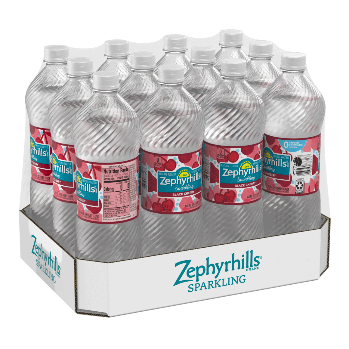 Zephyrhills® Black Cherry Sparkling Water Image1