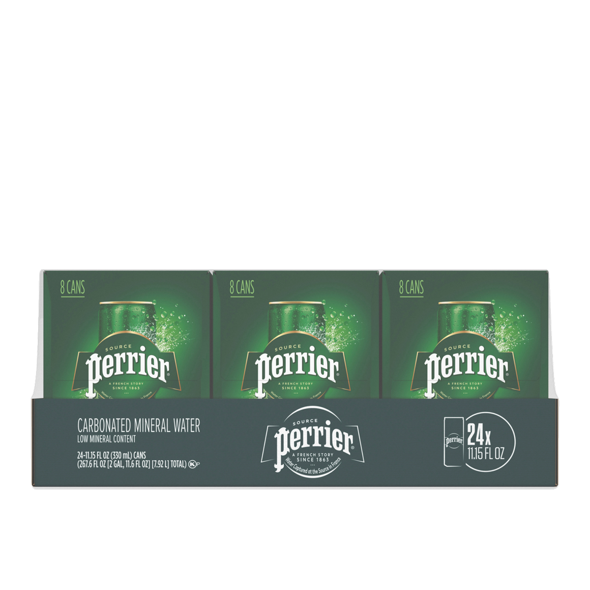 Perrier® Original Sparkling Water 11.15 Fl Oz Sleek Cans (24 Pack)