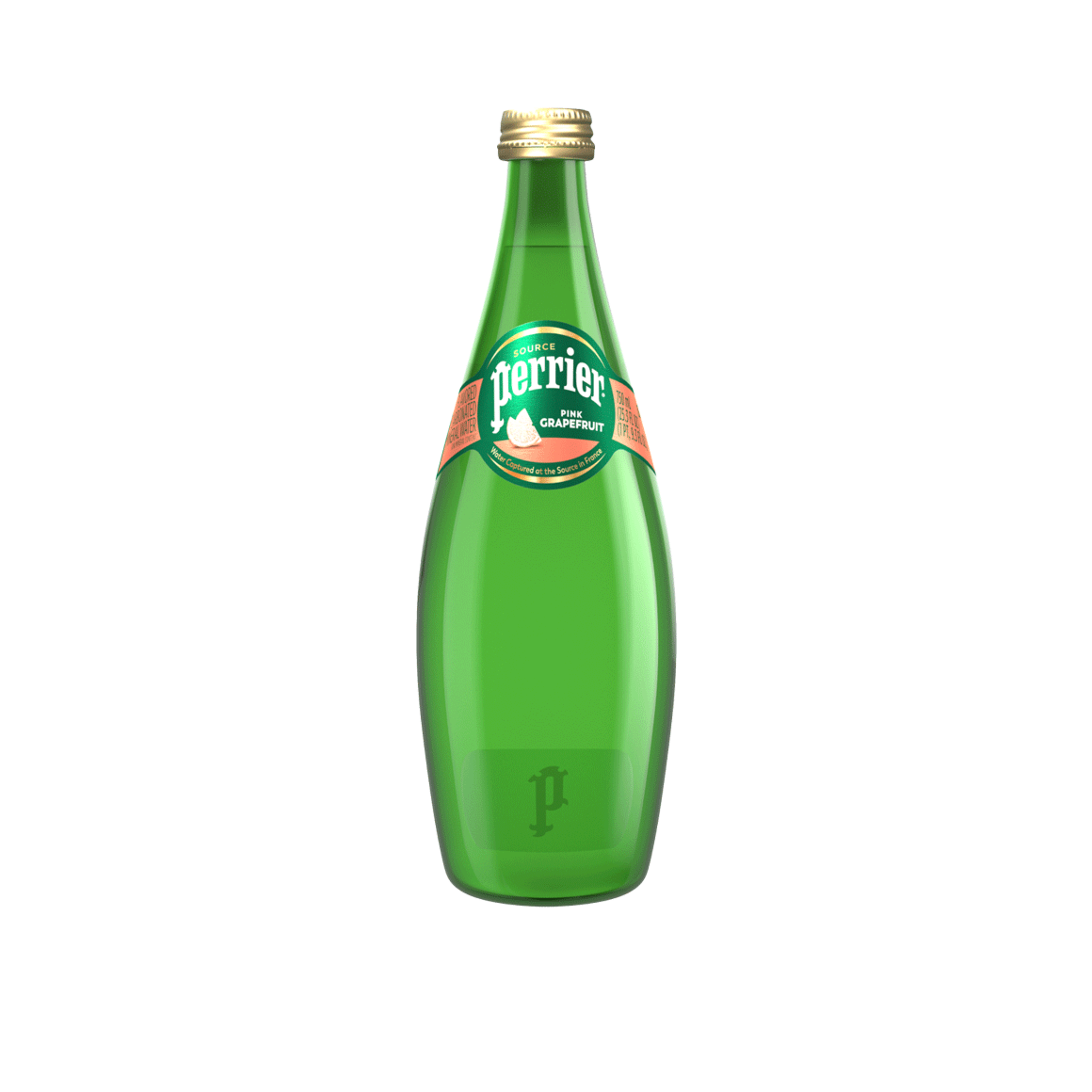 Perrier® Grapefruit Flavored Carbonated Mineral Water - Glass Image2