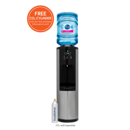 The Allure Series™ Hot, Cold and SPARKLING Water Dispenser in Stainless Steel -