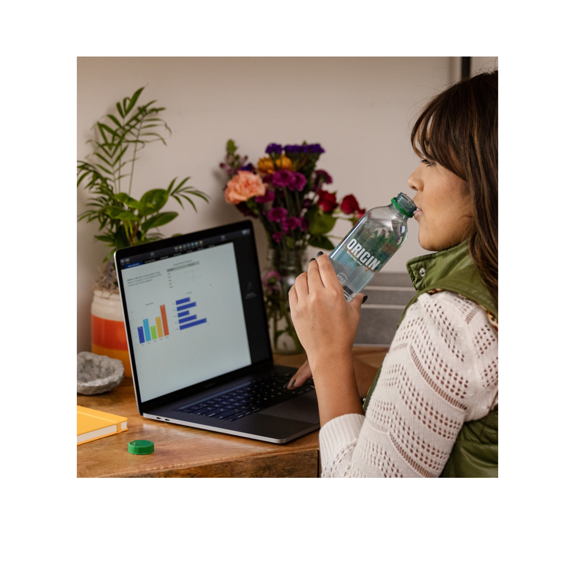 ORIGIN™ 100% Natural Spring Water 450 mL Recycled Plastic Bottle (24 Pack) Image2
