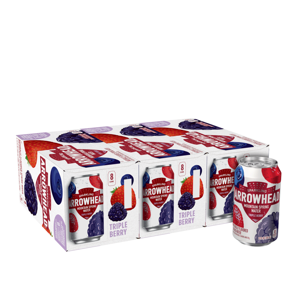 Arrowhead® Brand Sparkling 100% Mountain Spring Water - Triple Berry