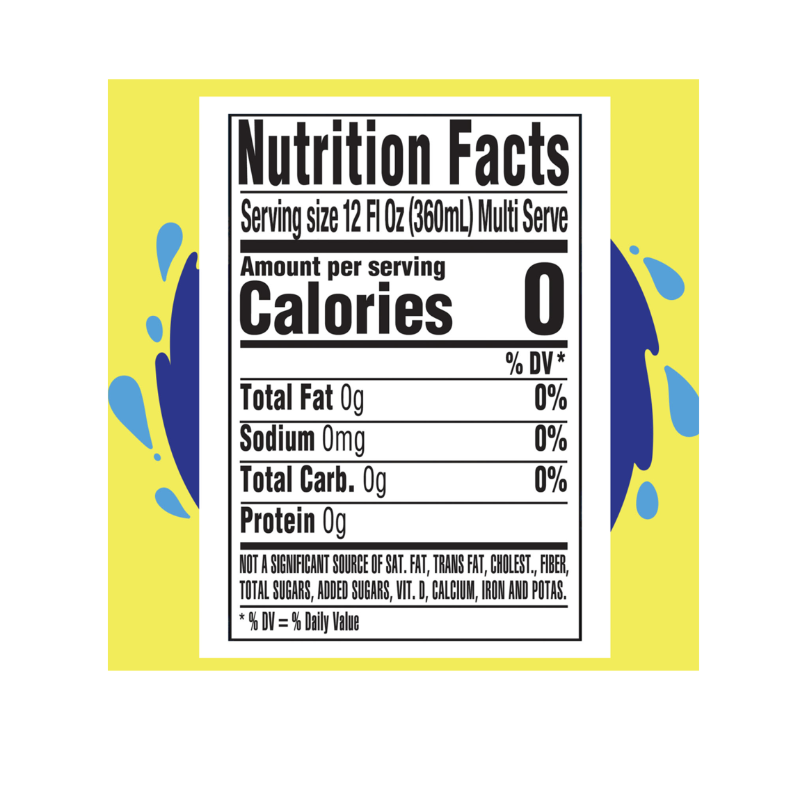 pure life purified water nutrition facts label Image4