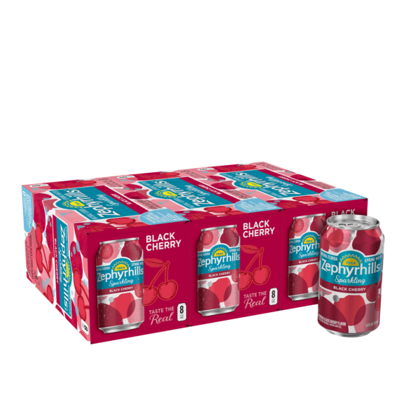 Zephyrhills® Cherry Sparkling Water | 12 oz Cans 24-Pack | ReadyRefresh