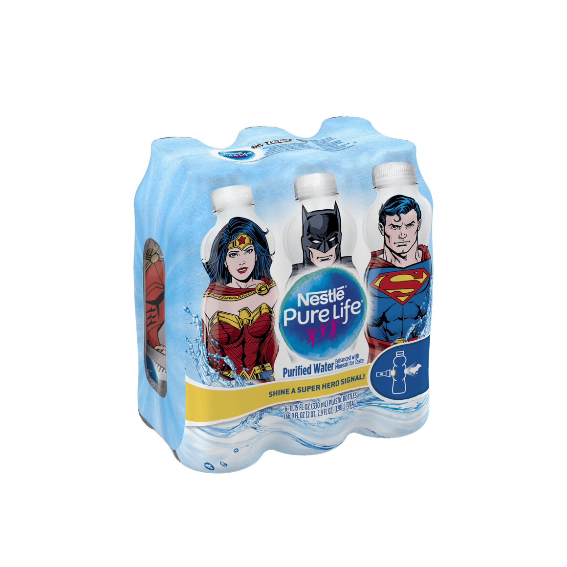 Nestlé® Pure Life® DC Comics Super Heroes 11.15 oz PET 6pk Image1