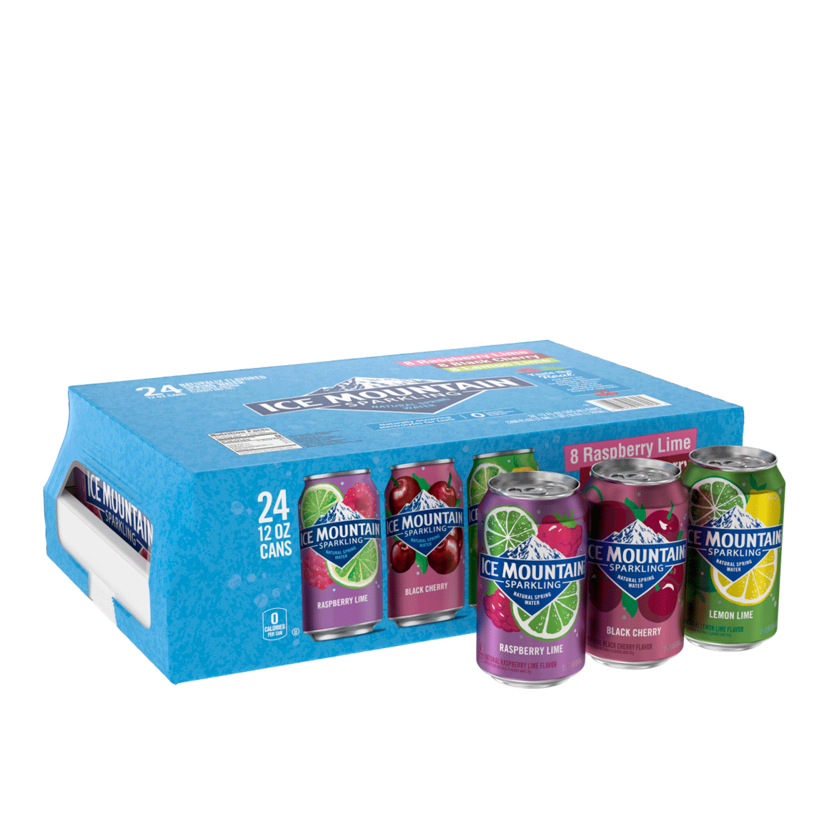 Ice Mountain® Rainbow Flavored Sparkling Water Variety Pack