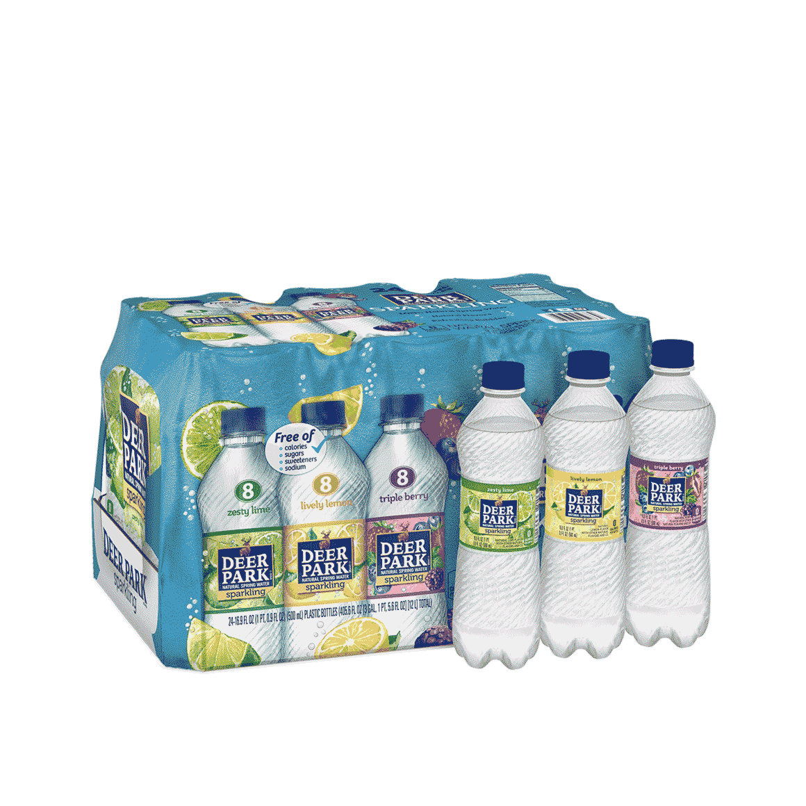 Deer Park® Flavored Sparkling Water Variety Pack  16 oz 24-Pack  ReadyRefresh
