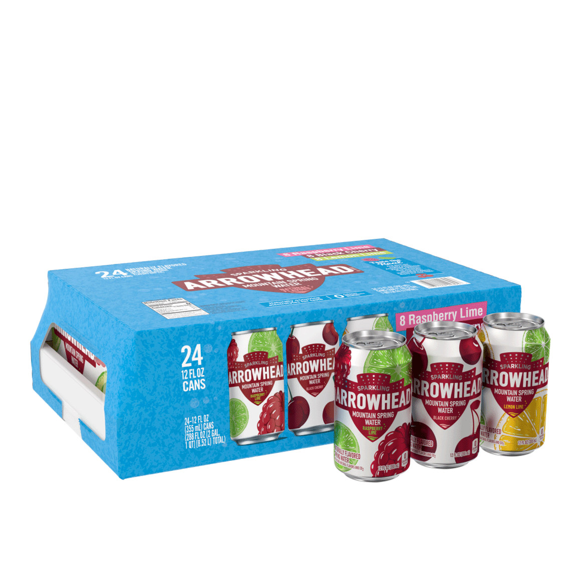 Arrowhead® Brand Sparkling 100% Mountain Spring Water - Rainbow Flavored Variety Pack