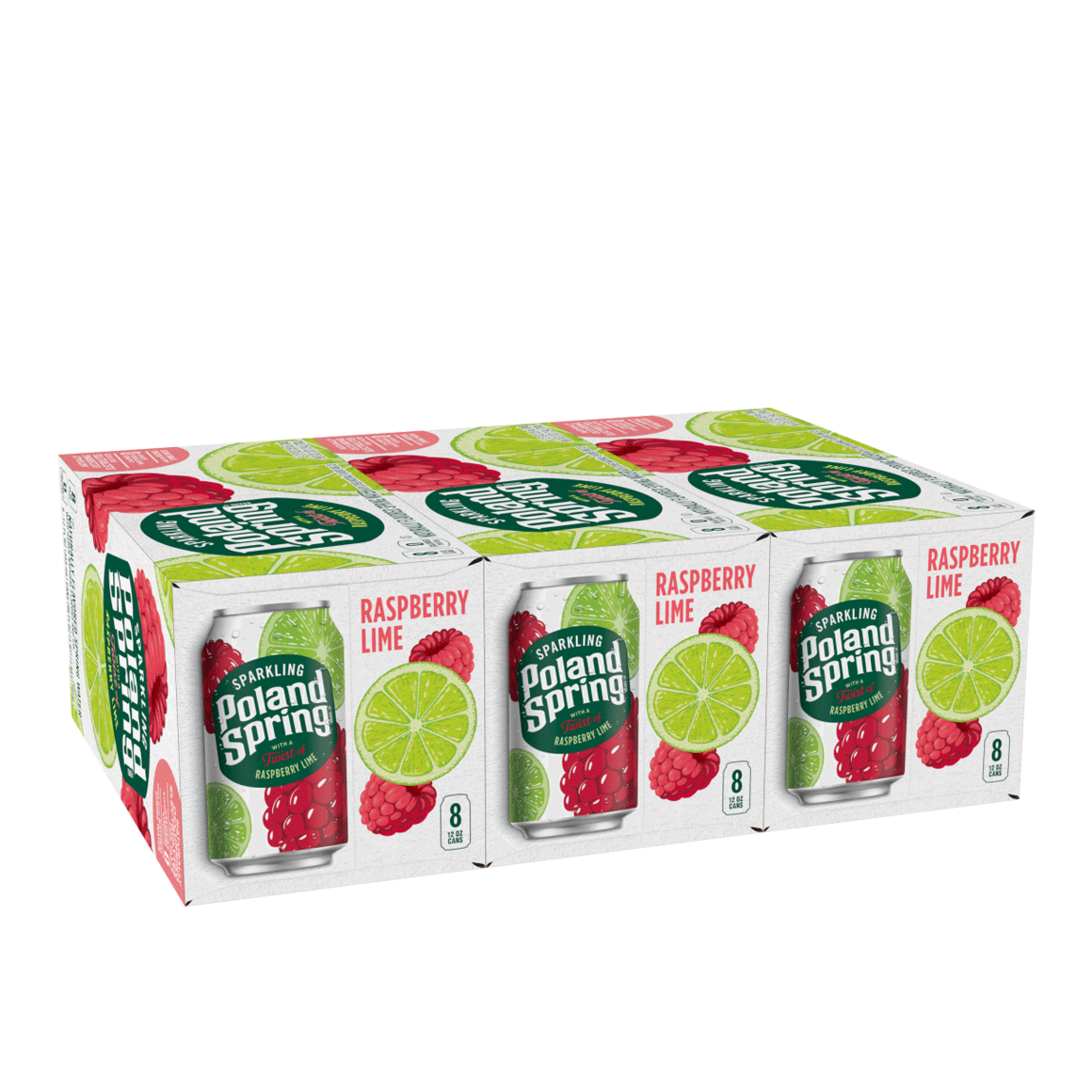 Poland Spring® Raspberry Lime Sparkling Water Image1