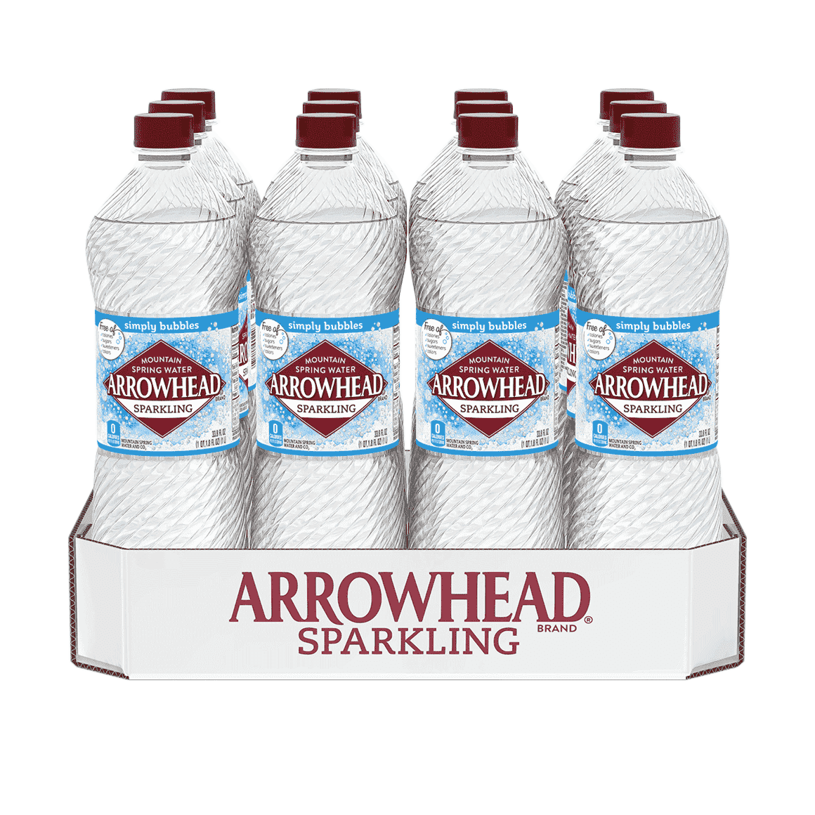 Arrowhead® Brand Sparkling 100% Mountain Spring Water - Simply Bubbles Image1