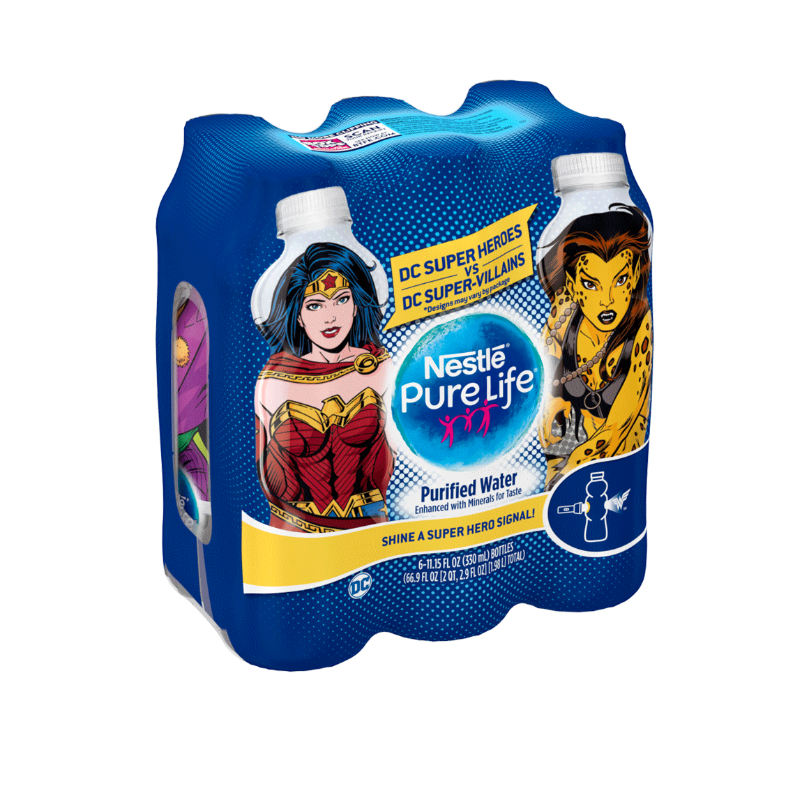Nestle Pure Life Dc Comics Super Heroes Purified Water Readyrefresh