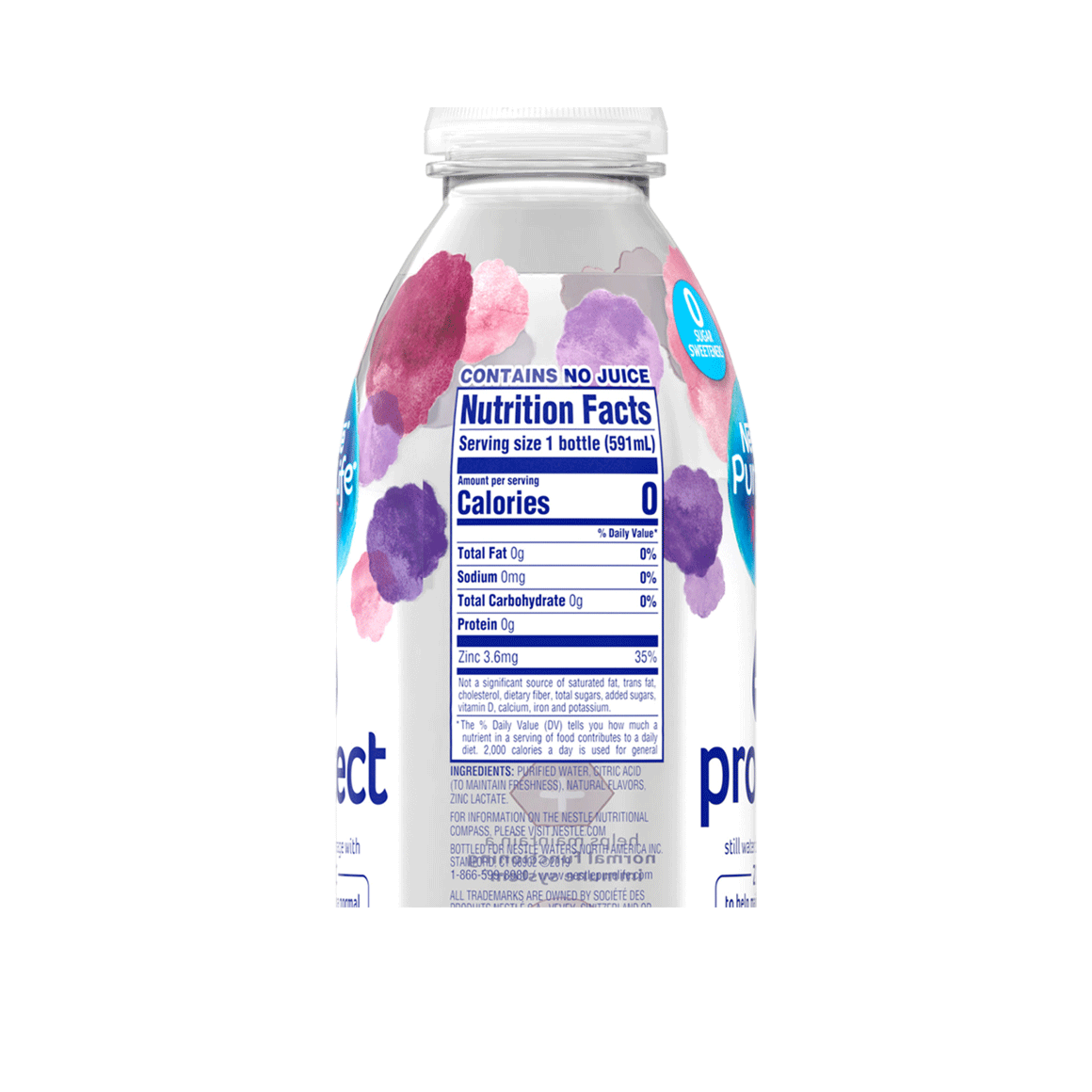 Nestlé®Pure Life®+ Protect Enhanced Flavored Water - Blackberry plus Zinc Image2