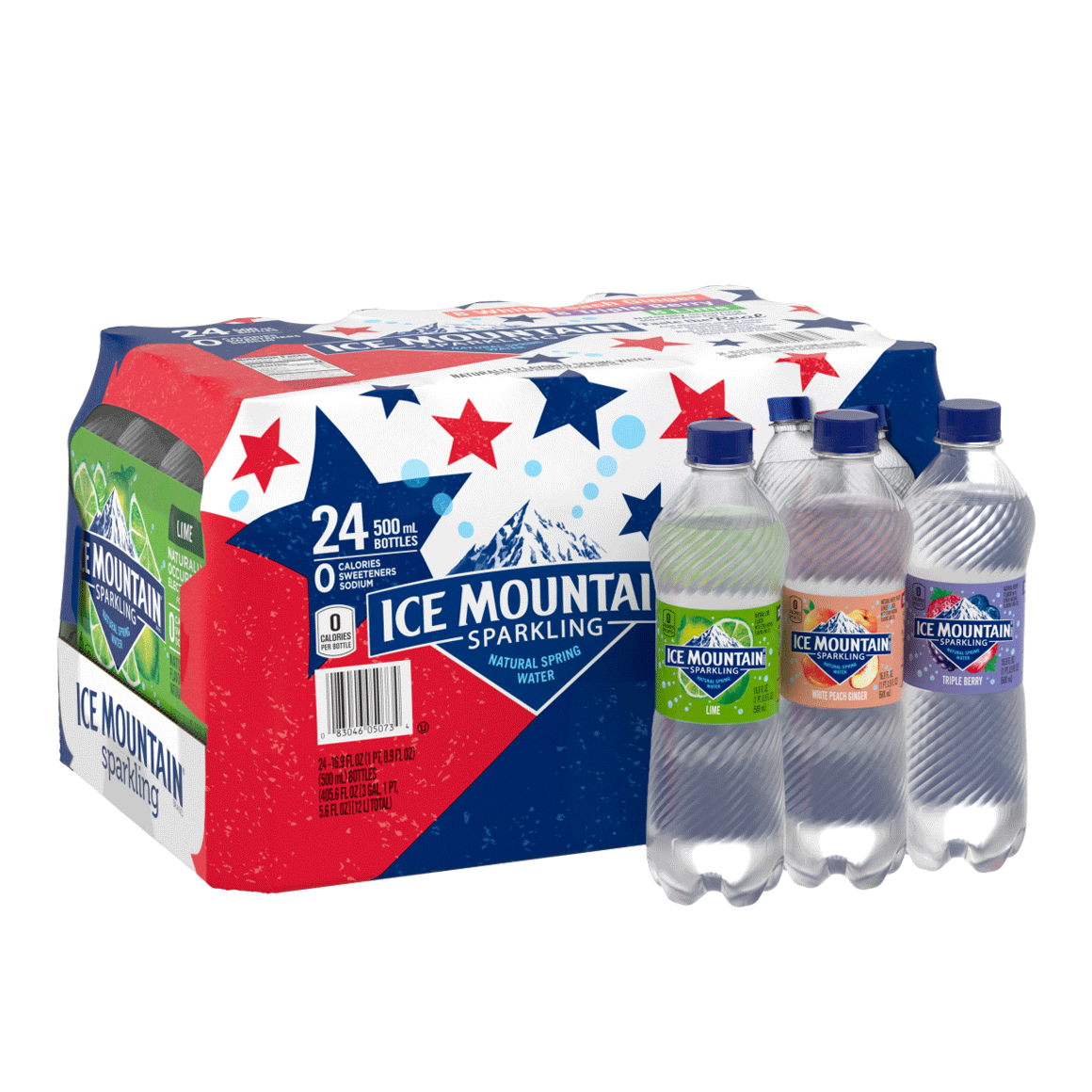 Ice Mountain® Rainbow Flavored Sparkling Water Variety Pack