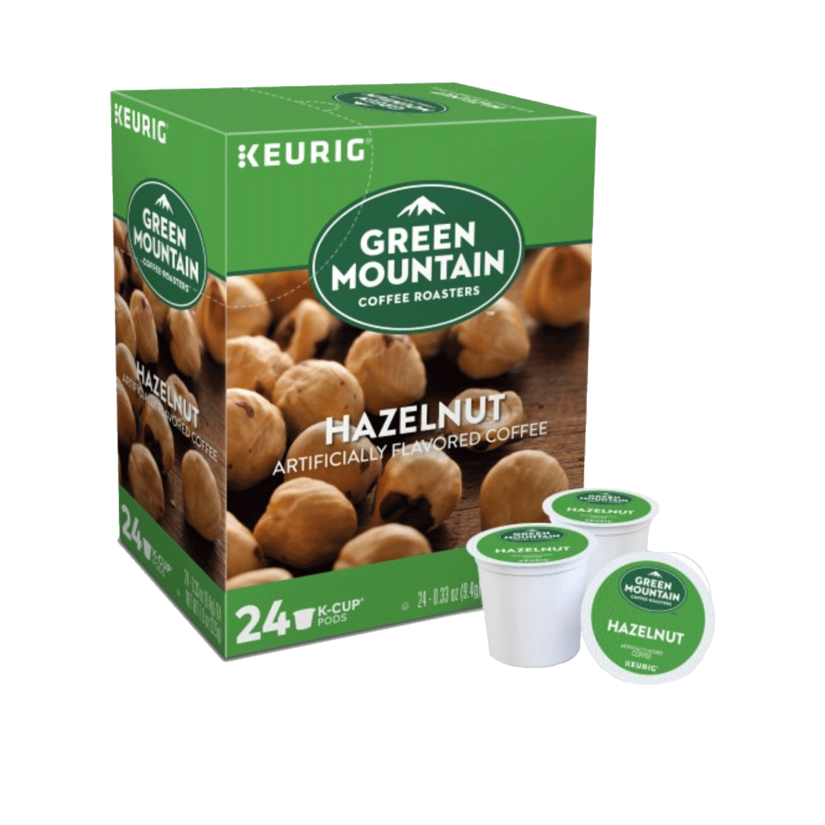 Green mountain hazelnut coffee top