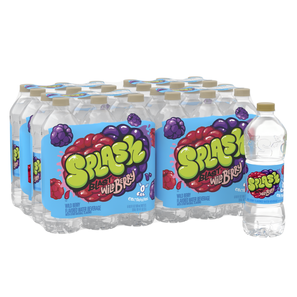 Splash Blast™ Wild Berry Flavored Water 16 ounce 24Pack ReadyRefresh