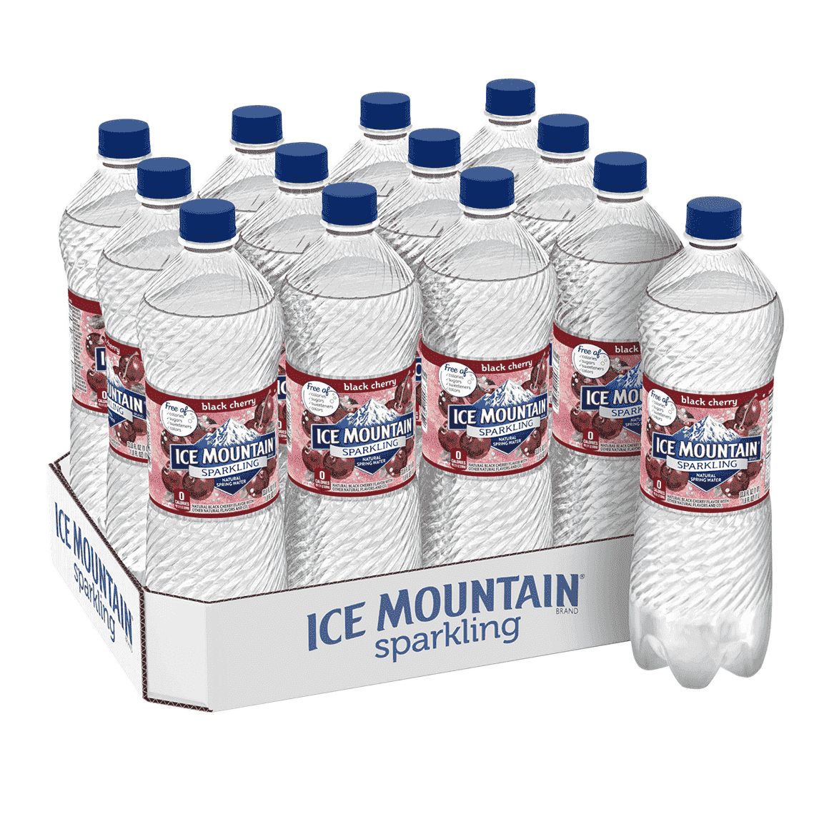 Ice Mountain® Cherry Sparkling Water 1 Liter 12Pack ReadyRefresh