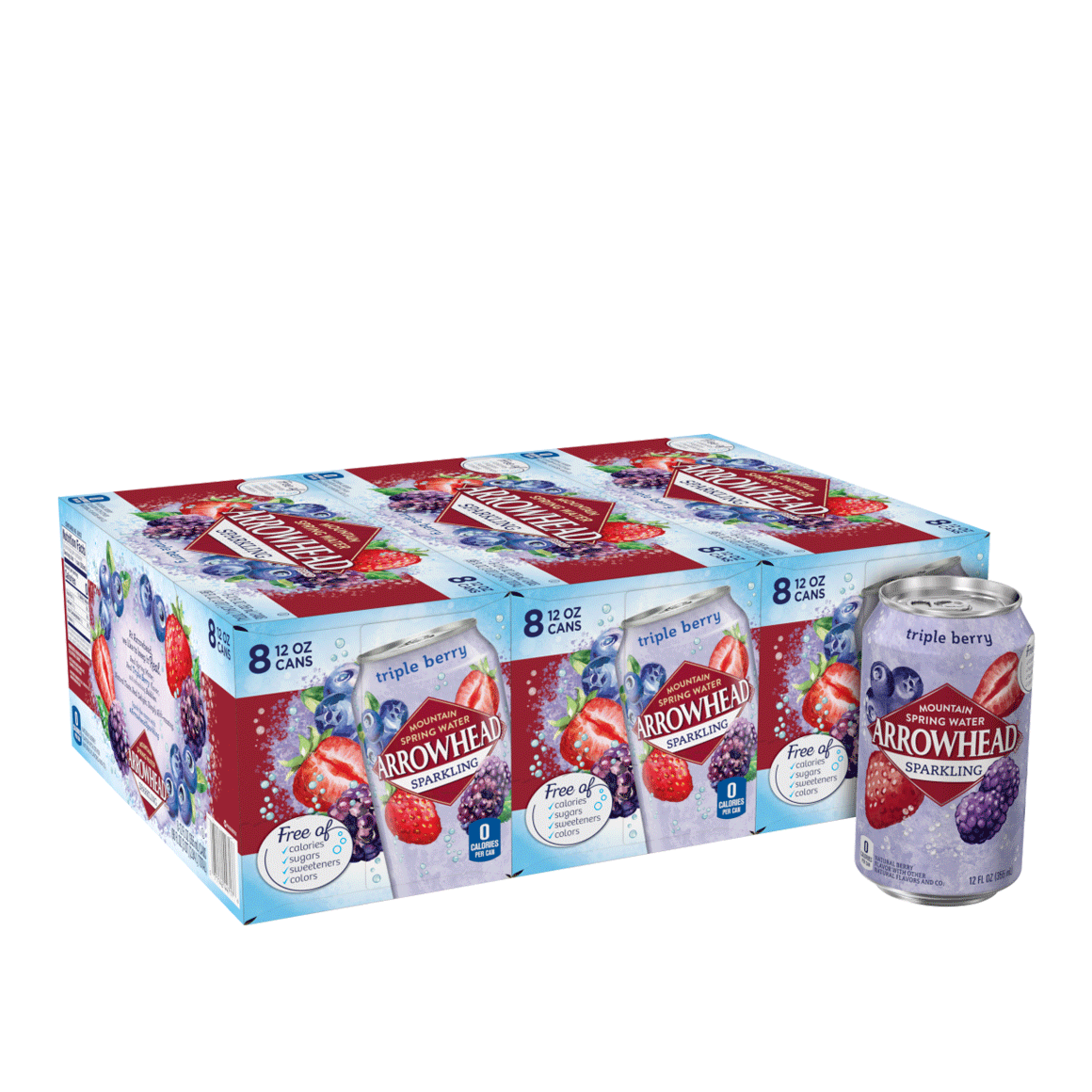 Arrowhead® Brand Sparkling 100% Mountain Spring Water - Triple Berry