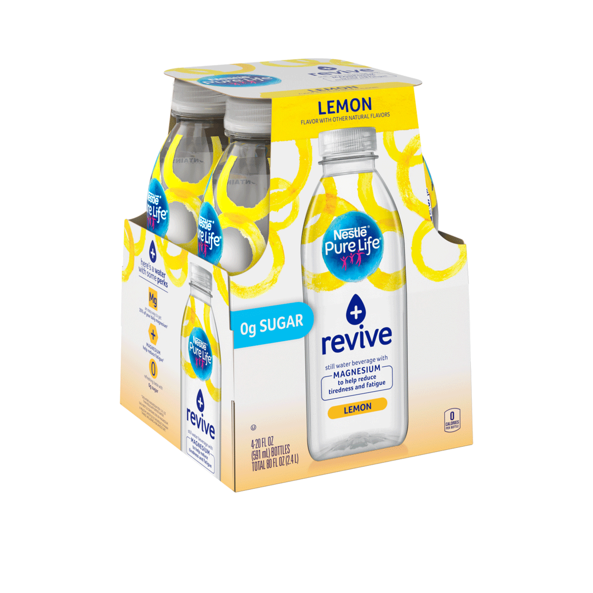 Nestlé®Pure Life®+ Revive Enhanced Flavored Water - Lemon plus Magnesium Image1
