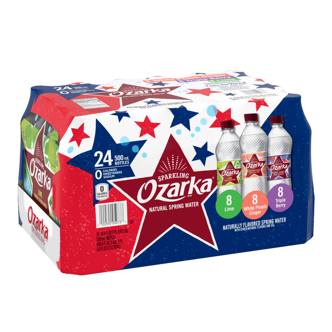 Ozarka® Rainbow Flavored Sparkling Water Variety Pack Image1