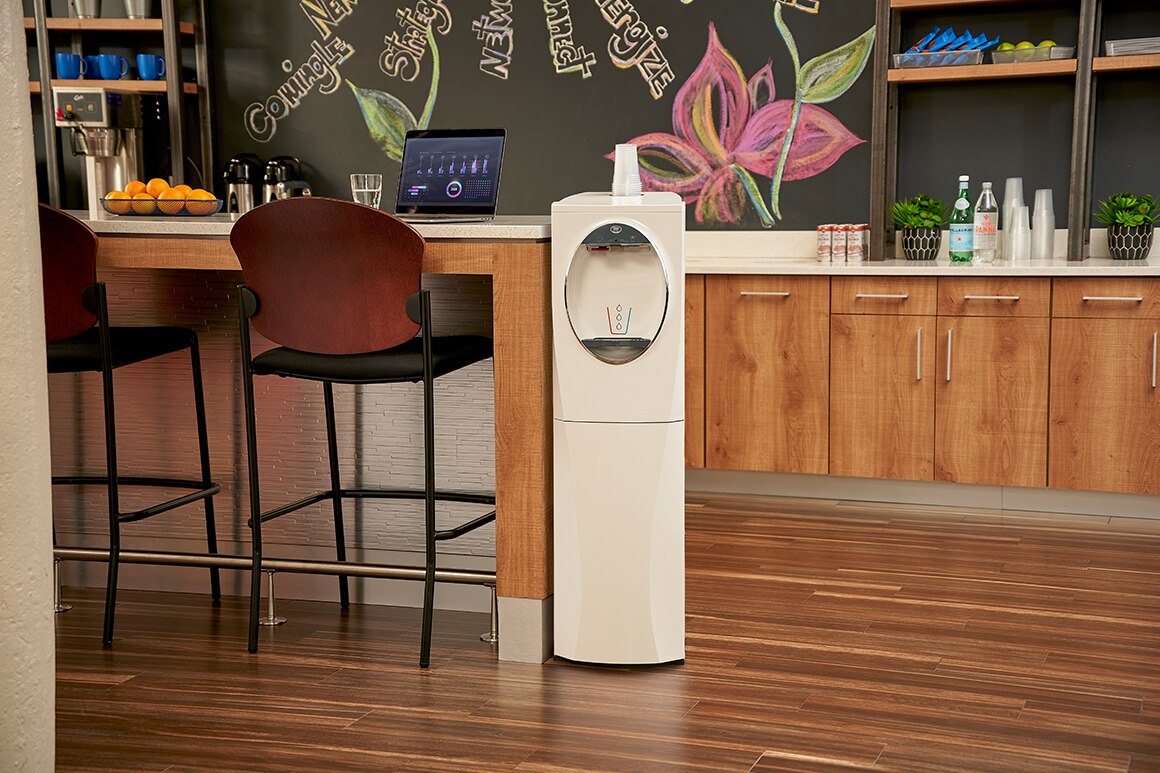Lumina Hot & Cold Bottom Load Water Dispensers in White ReadyRefresh