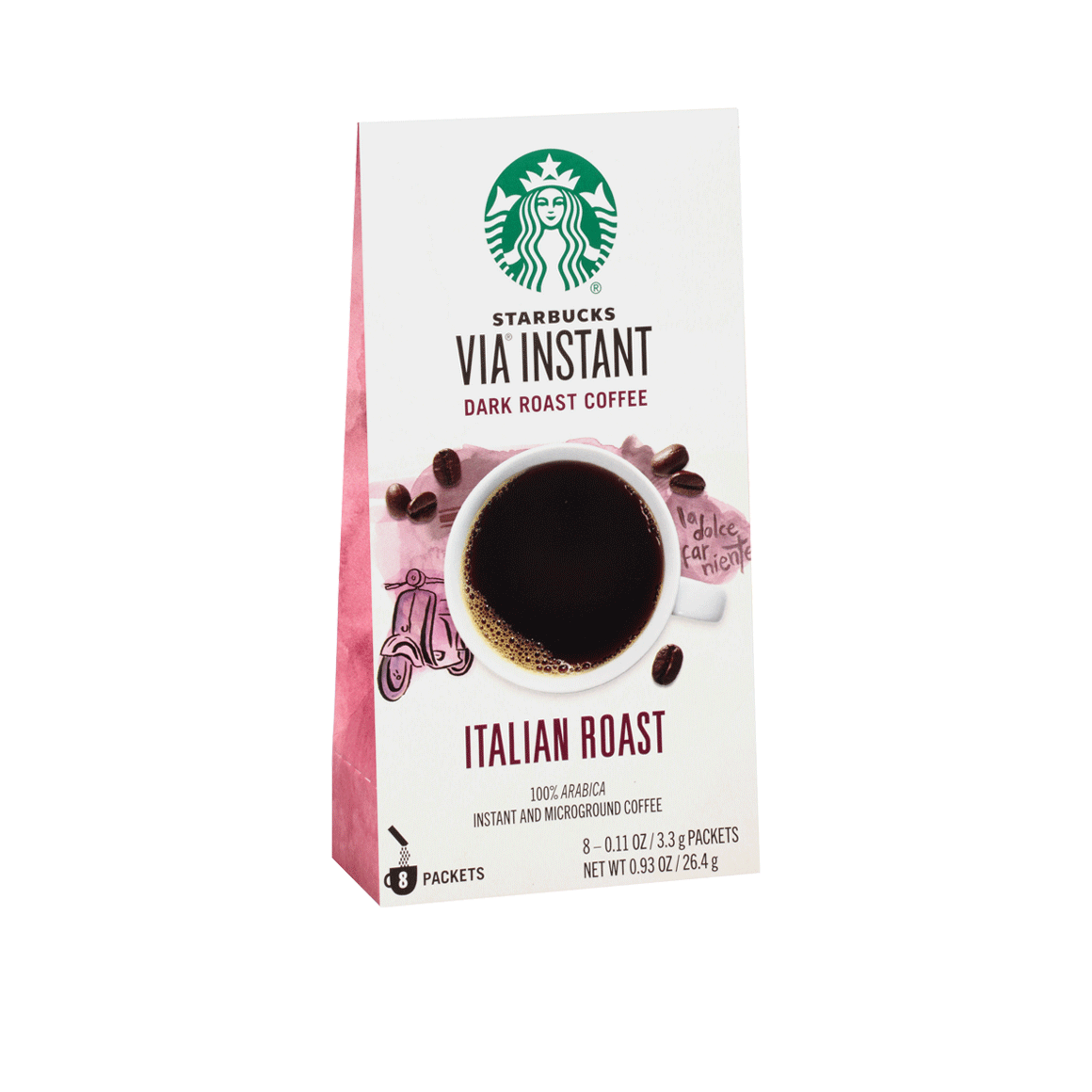 Package of Starbucks VIA Italian Roast instant coffee Image2