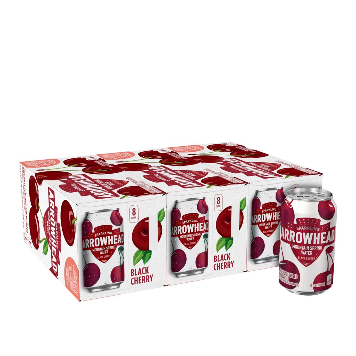 Arrowhead® Brand Sparkling 100% Mountain Spring Water - Black Cherry