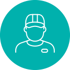 Delivery Person Icon