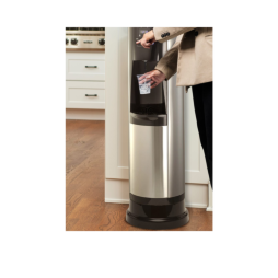 allure steel water dispenser pedestal in use