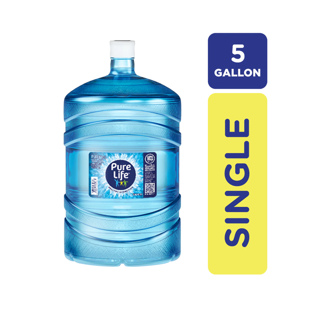 Pure Life Purified Water, 5 Gallon, Plastic Bottled Water Jug Image3