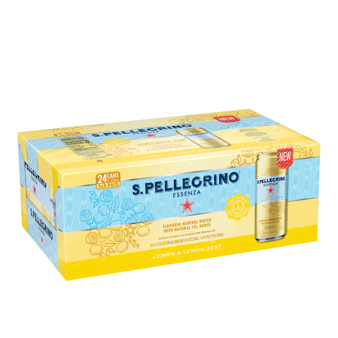 S.Pellegrino Essenza Lemon Zest 3(8x330ml)