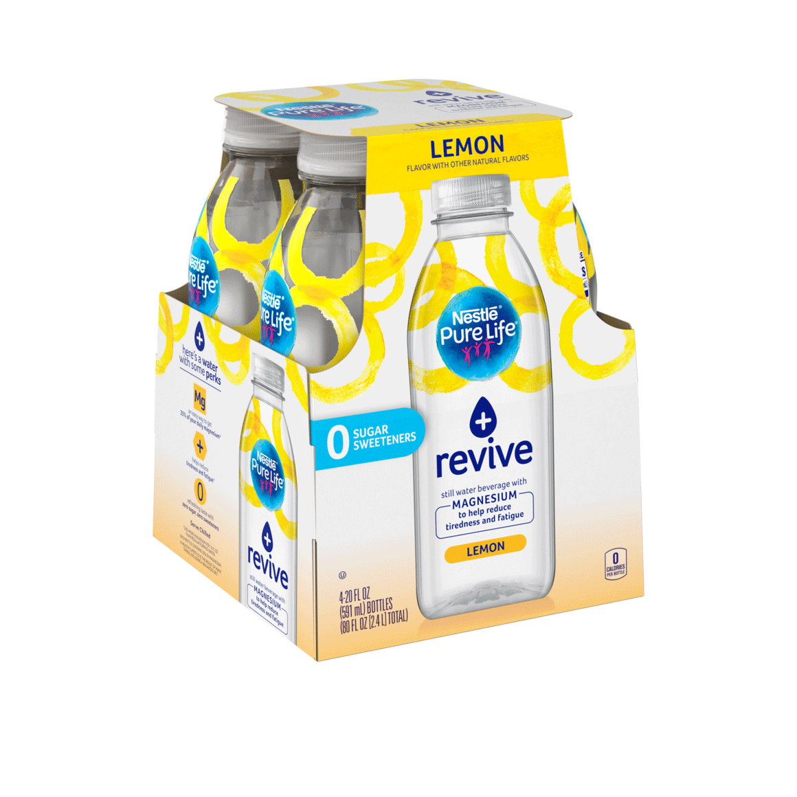 Nestlé®Pure Life®+ Revive Enhanced Flavored Water - Lemon plus Magnesium Image1