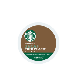 starbucks k cup decaf pike place coffee pod