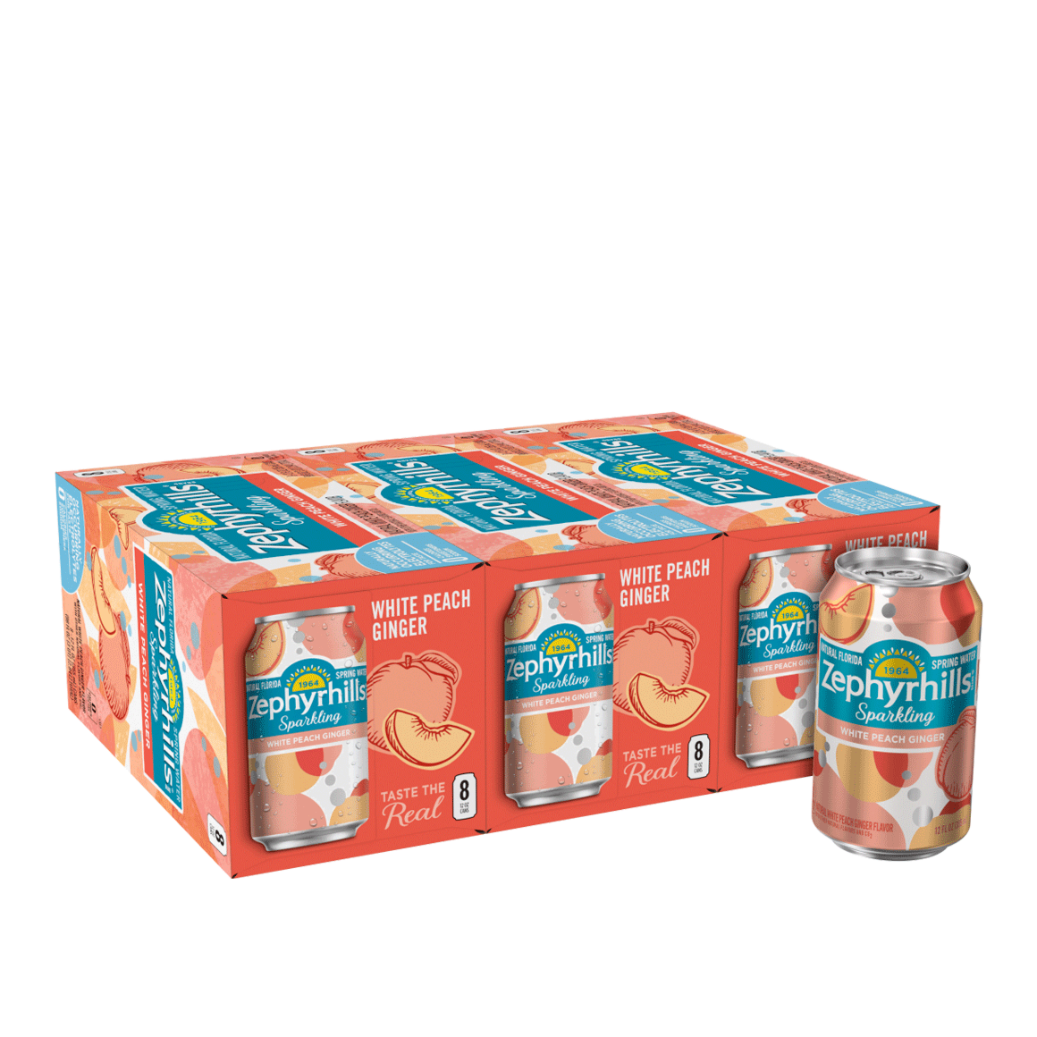 Zephyrhills® White Peach Ginger Sparkling Water