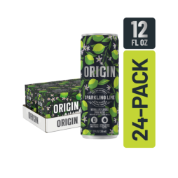ORIGIN™ Lime Flavor Sparkling Water 12 Fl Oz Aluminum Cans (24 Pack)