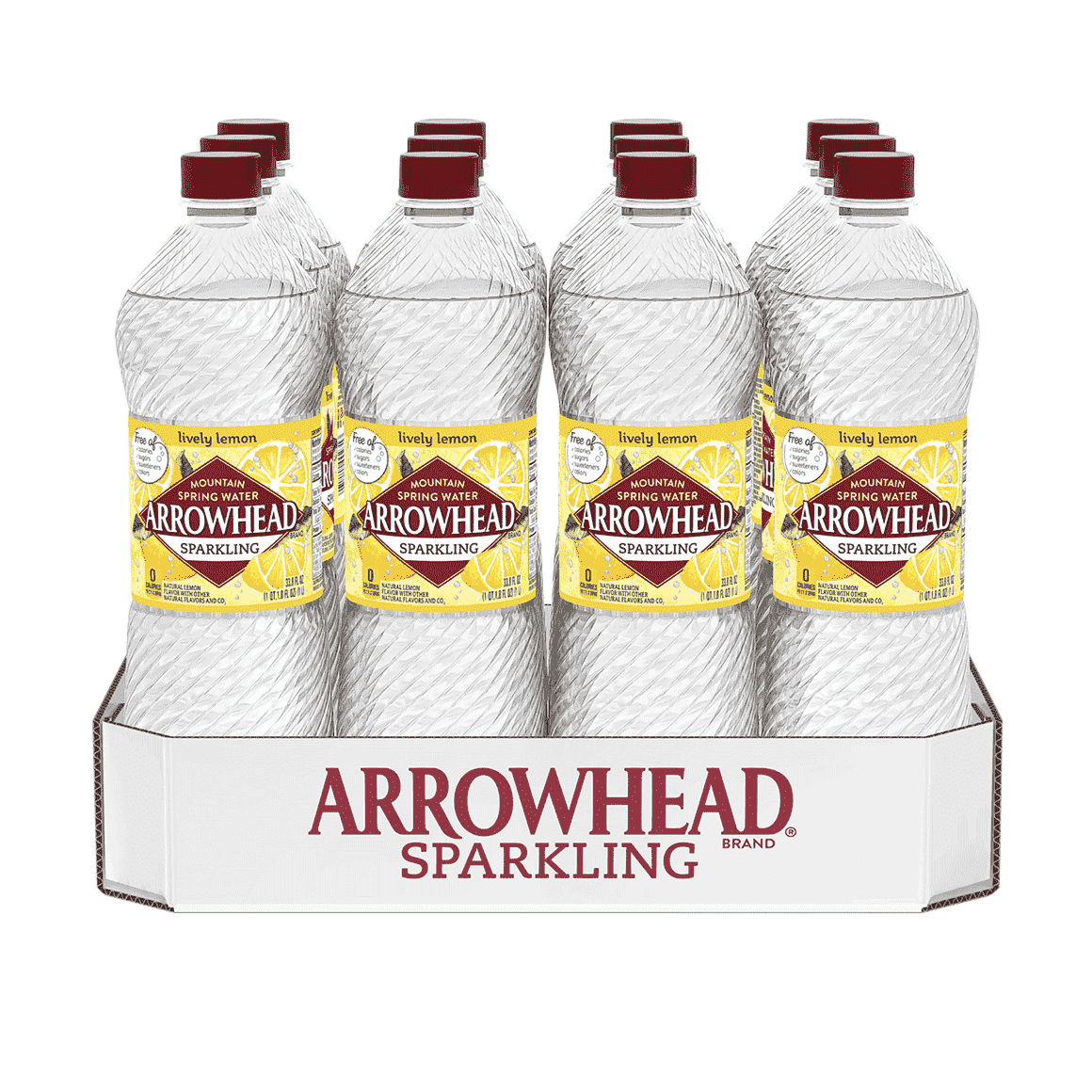 Arrowhead® Brand Sparkling 100% Mountain Spring Water - Lively Lemon Image1
