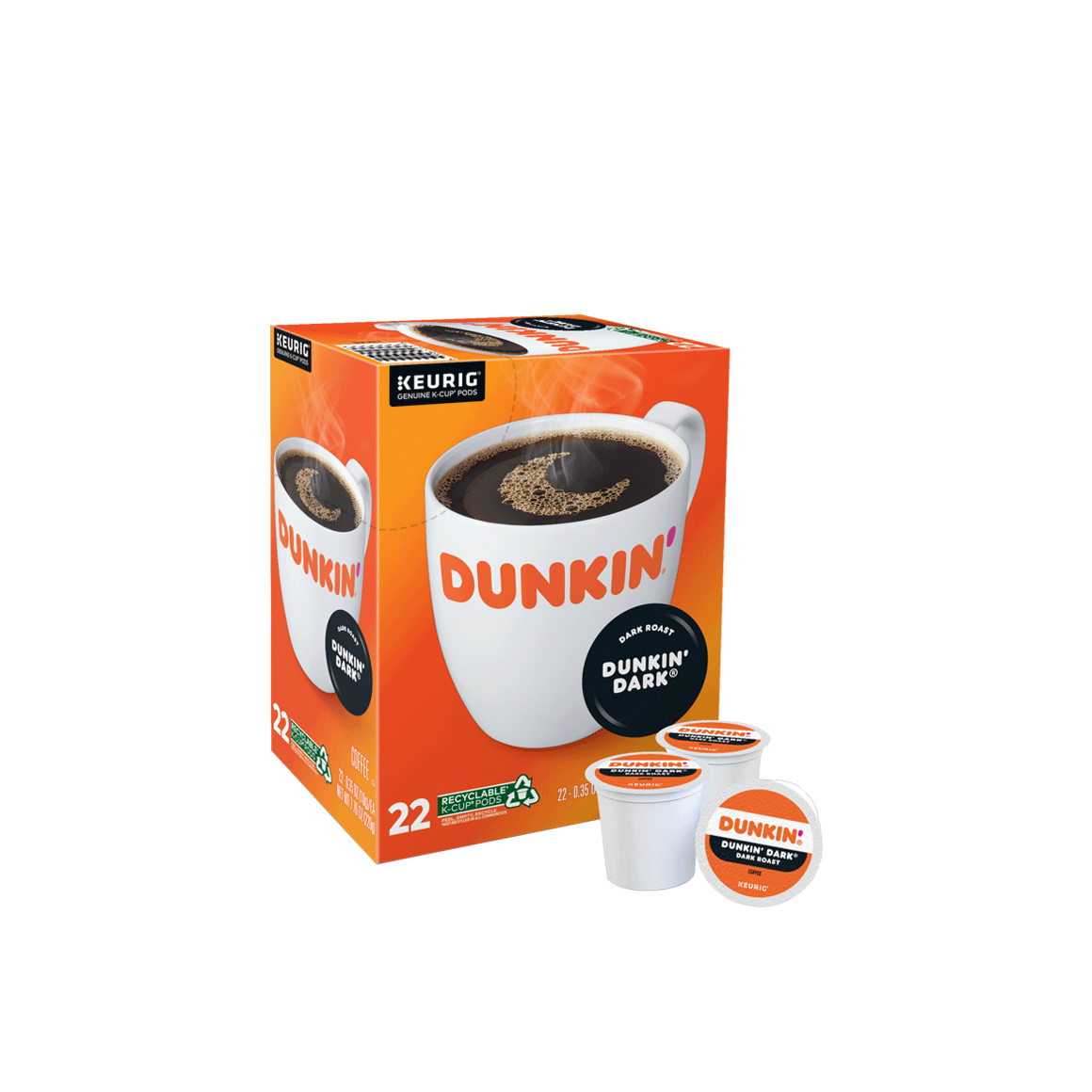 Dunkin'® Dark K-Cup Pods® Dark Roast Coffee