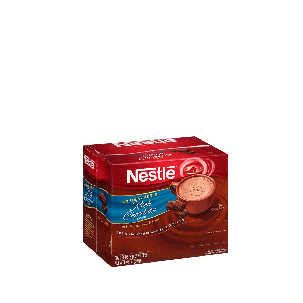 Nestlé® Hot Chocolate with No Sugar Added - Others - Packet - Box of 30